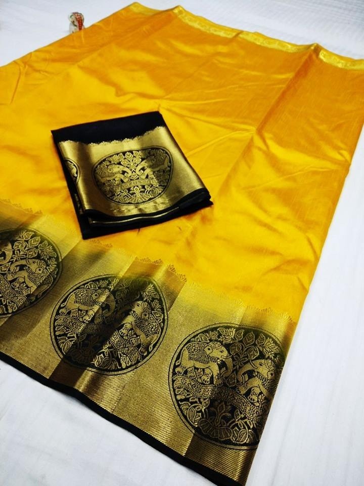 Kanjivaram Bahubali Design Saree