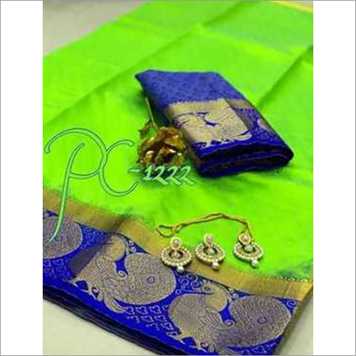 Kanjivaram Big Peacock Design Saree