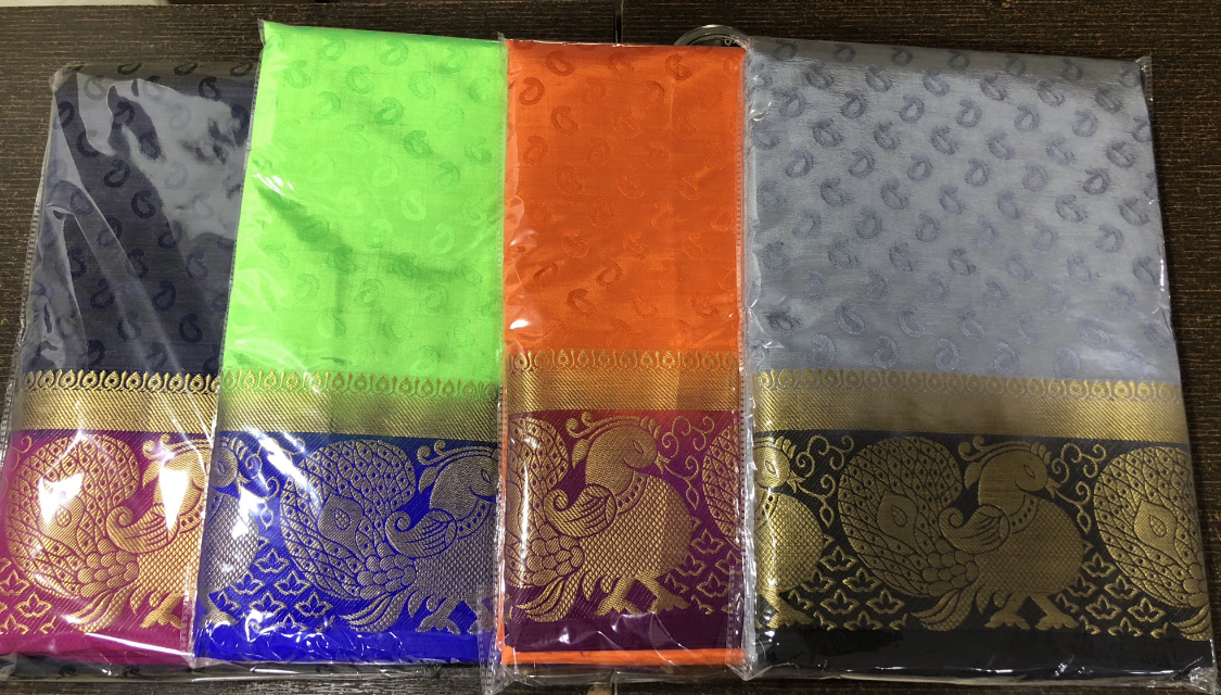 Kanjivaram Big Peacock Design Saree