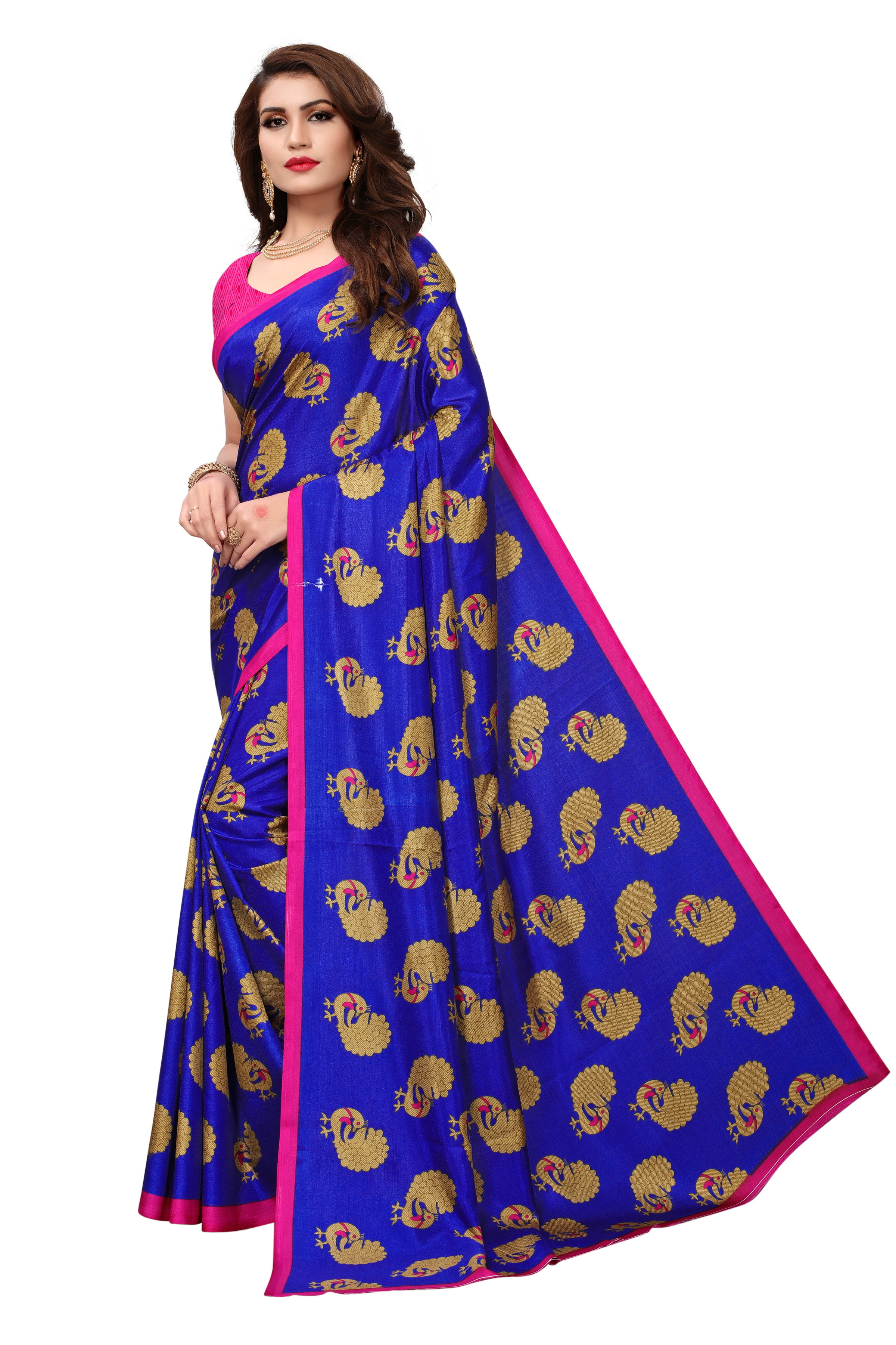 New Maalgudi Gopala Blue Saree