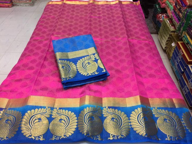 Latest New Kangivaram Twin More Design Saree .