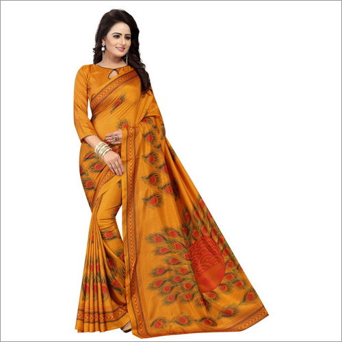 Khanhaiya Mustard Saree