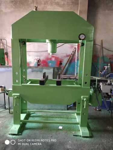 Hand Operated Hydraulic Press - Steel Body, 100 Ton Force, 95mm Piston Travel, 160mm Maximum Stroke | Ideal for Auto Service Stations, 440V Usage