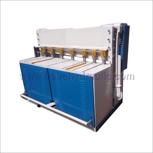 Industrial Hydraulic Shearing Machine - Stainless Steel 350 Kilograms Weight | Automatic Control System Computerized Human Machine Interface 380-440 Volt Voltage