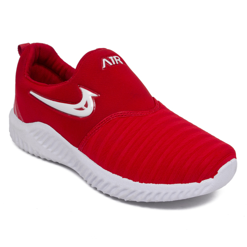 Men Black PU Mesh Sports Shoes - Other Upper Material, Comfortable Slip-On Design | Perfect for Running & Active Sports