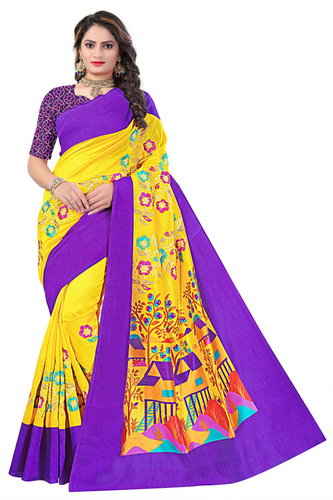 NEW DESIGN  Beautiful Flower Printed Saree*