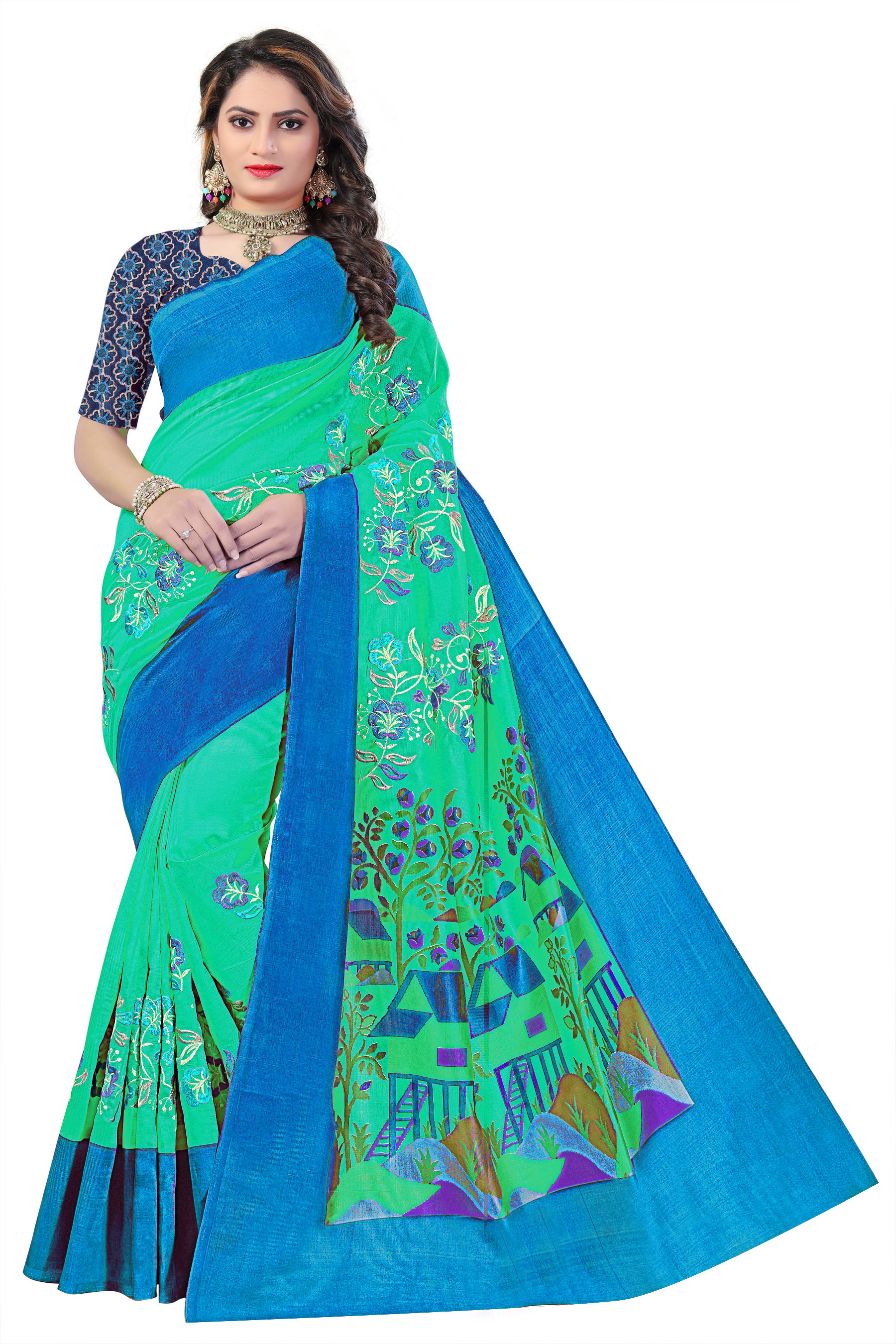 NEW DESIGN  Beautiful Flower Printed Saree*