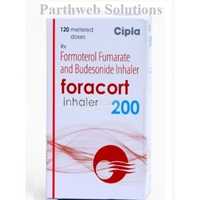 Foracort Inhaler 200 - Liquid Drug Solution, 120 Dosage Guidelines , 97% Purity , Ideal For Adult Use , Store In Dry Place