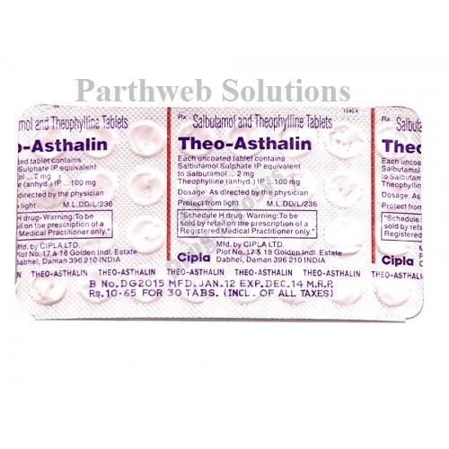 Theo Asthalin Tablets Application: Bacteria