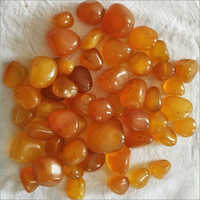 Orange Onyx Pebbles - Size 100 , Vibrant Decorative Stones For Landscaping And Art Projects
