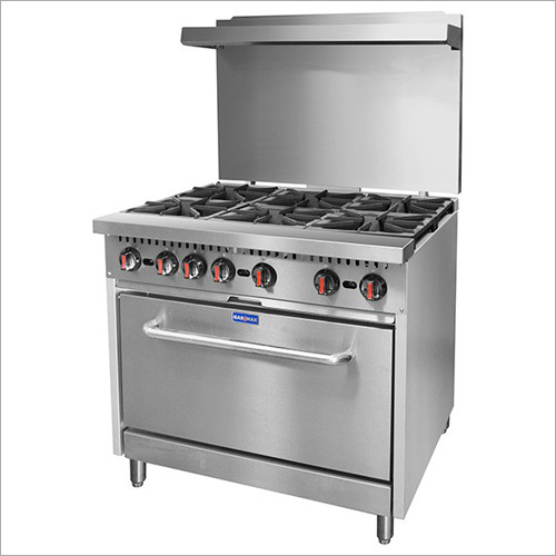 Steel Commercial 6 Burner Gas Stove