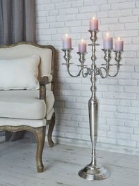 Antique Silver Candle Holder