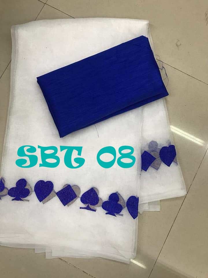 Chanderi Cotton Saree With Embroidery Work