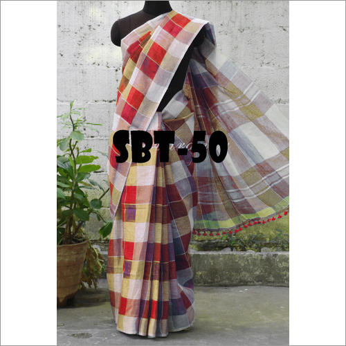 Checks Printed Saree