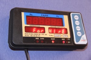 Taxi Fare Meter Dial Color: Red