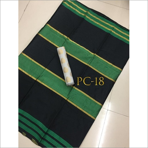Fancy Top Dyed Saree With Double Blouse Piece