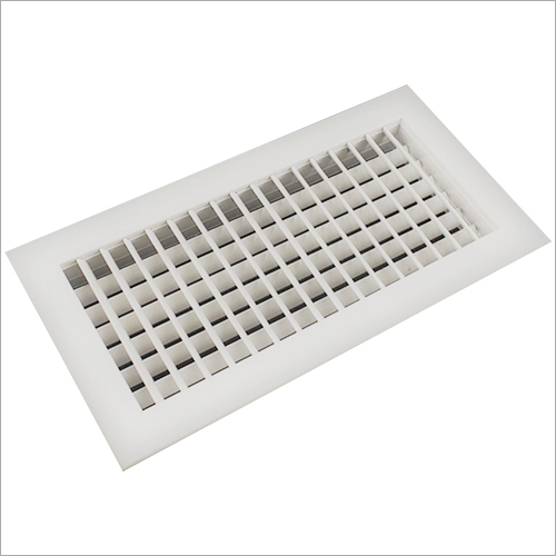 Double Louver White Grill
