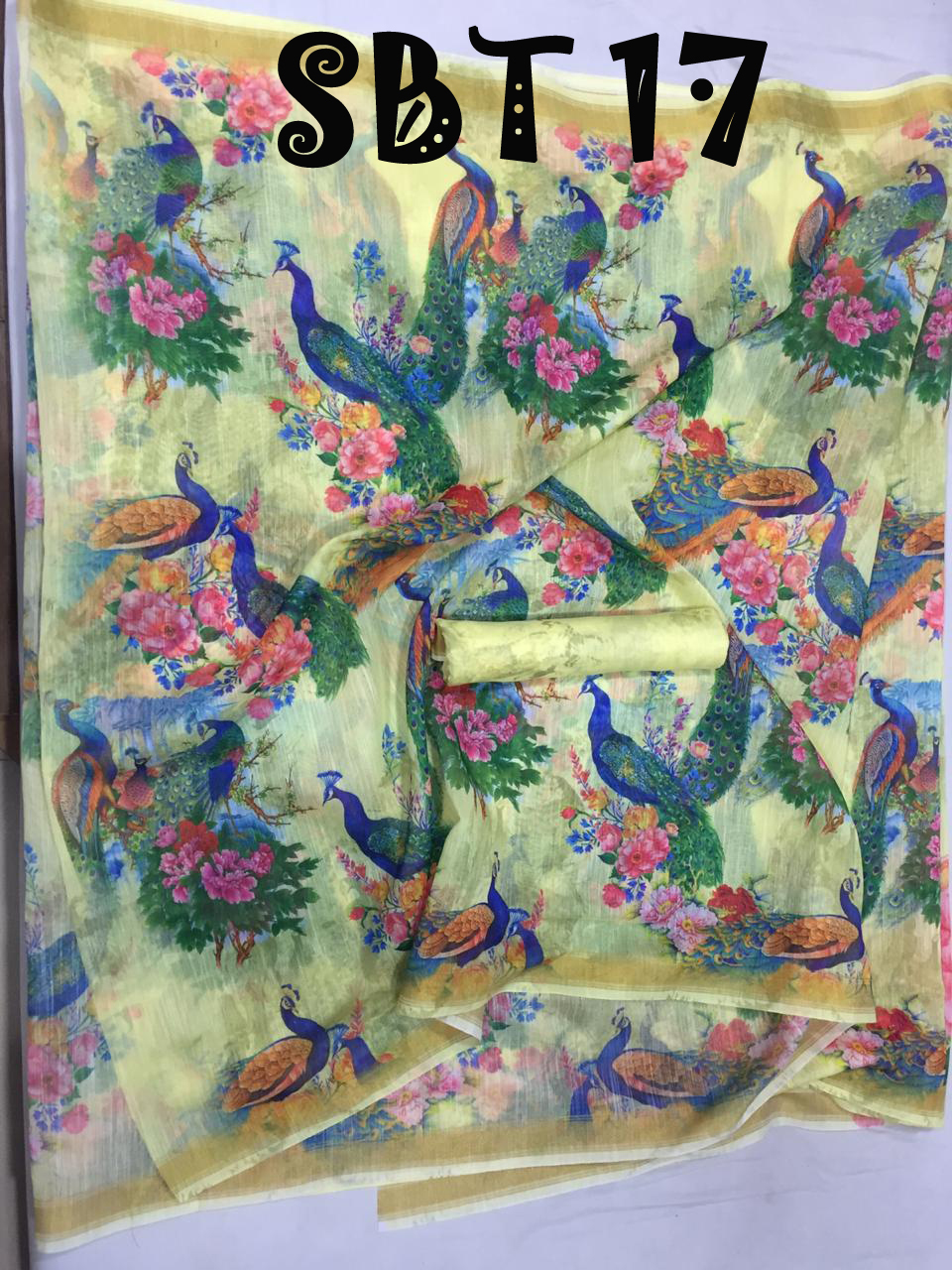 Flower Digital Printed Saree
