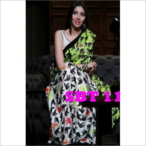 Animal Printed Bhagalpuri Saree