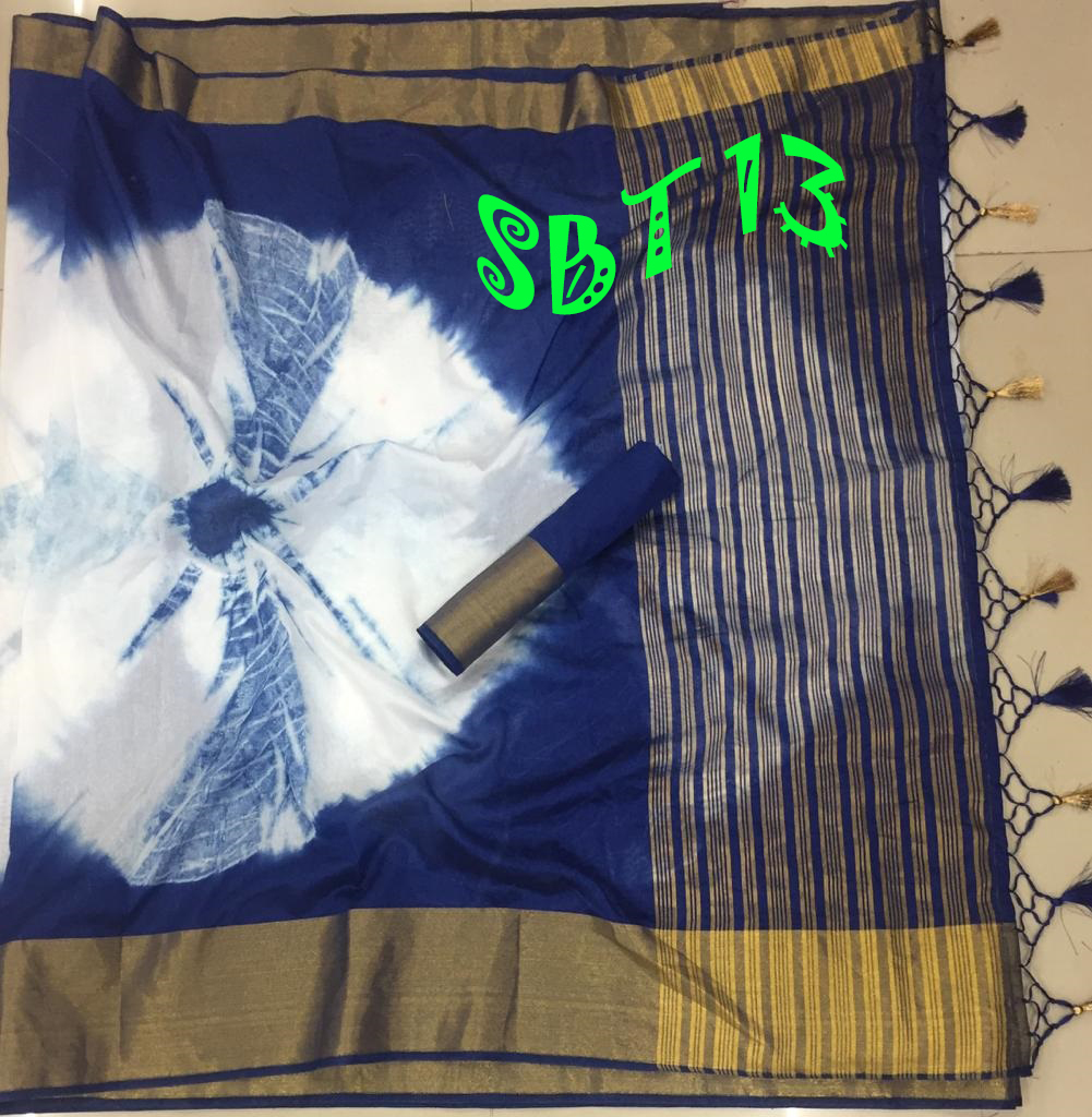 Bandhani Hand Printed Saree