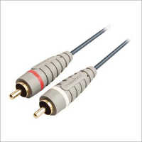 2 Rca X 2 Rca Stereo Audio Cable - Solid Copper, 3-5mm Length, Black Pvc Jacket | Ideal For Industrial, Marine, Military, Mining Applications