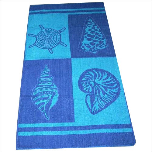 Blue Cotton Beach Towel