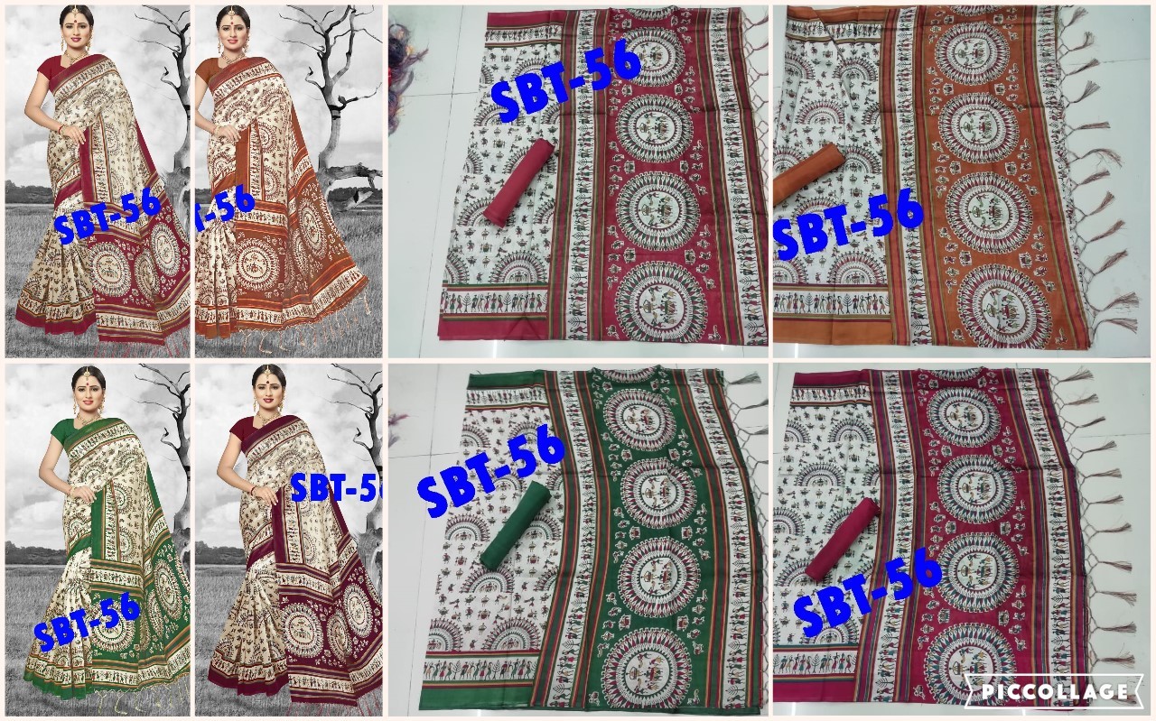 Art Silk Printed Saree With Jhalar