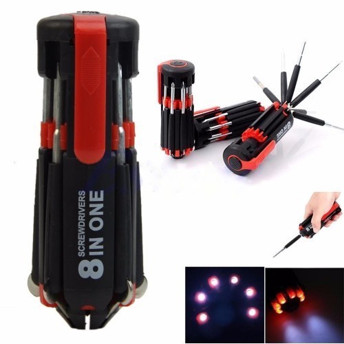 Screwdriver with LED Torch