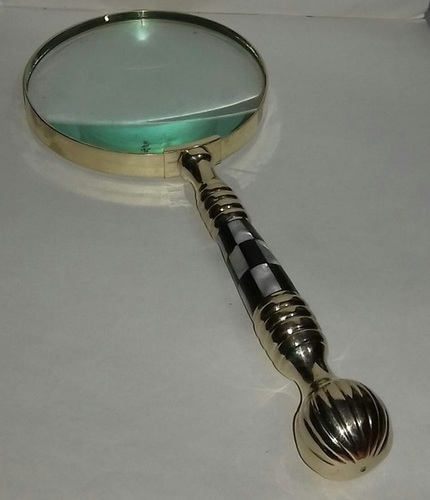 Brass Large Magnifying Glass