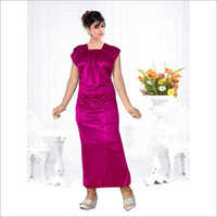 Ladies Plain Elastic Nighty