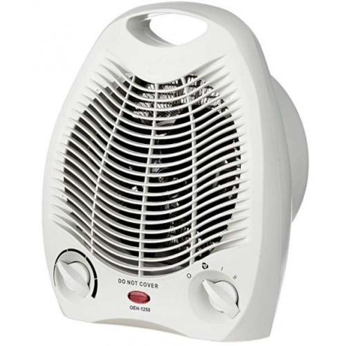 Room Heater - Plastic 15x15x20 cm, 1500W Fan Heater | Fast Heating, Portable, Adjustable Thermostat, Overheat Protection