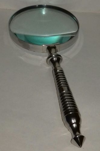 Large Silver Magnifying Glass