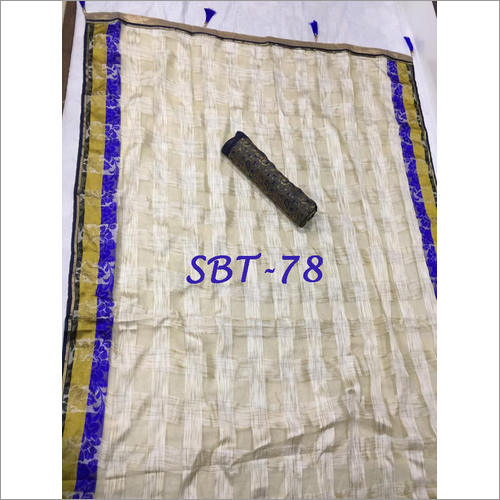 Latest Jacquard Organza Checks Saree