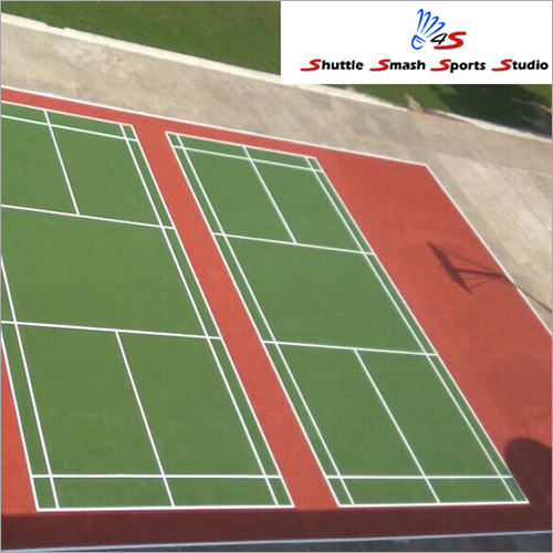 Outdoor Double Badminton Court Flooring