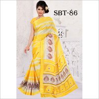 Fancy Light Weight Silk Saree - Soft Light Weight Silk, 5.5 Mtr Length, 0.8 Mtr Blouse Length | Multicolour, Floral Print, Art Silk Fabric