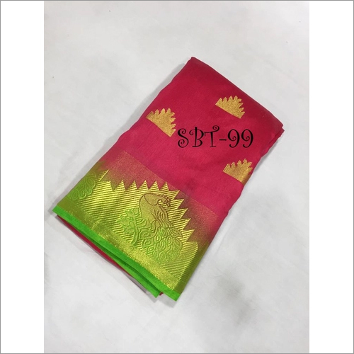 Kanchivaram Nylon Silk With Jacquard
