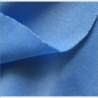 Matty Fabric - 100% Cotton & 100% Polyester, Blue Jacquard Pattern | Exceptionally Soft, Lightweight, Quick Dry, Warm, Washable