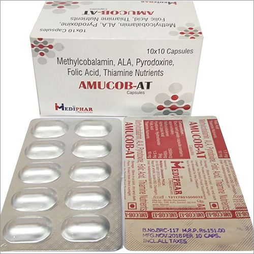 Methylcobalamin Thiamine Nutrients Capsule Ingredients: Ambroxol 15Mg + Terbutaline 1.25Mg +Guaiphensin 50Mg + Menthol 2.5Mg