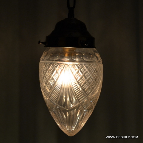 Transparent CUTTING GLASS WALL HANGING LAMP