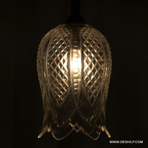 LONG CUT STYLE GLASS WALL HANGING LAMP