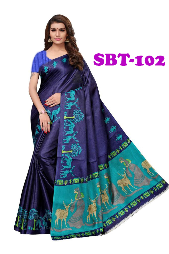 Beautiful Deer & Women's Printed Saree.