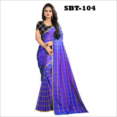 Uppada Checks Saree with Jhalar