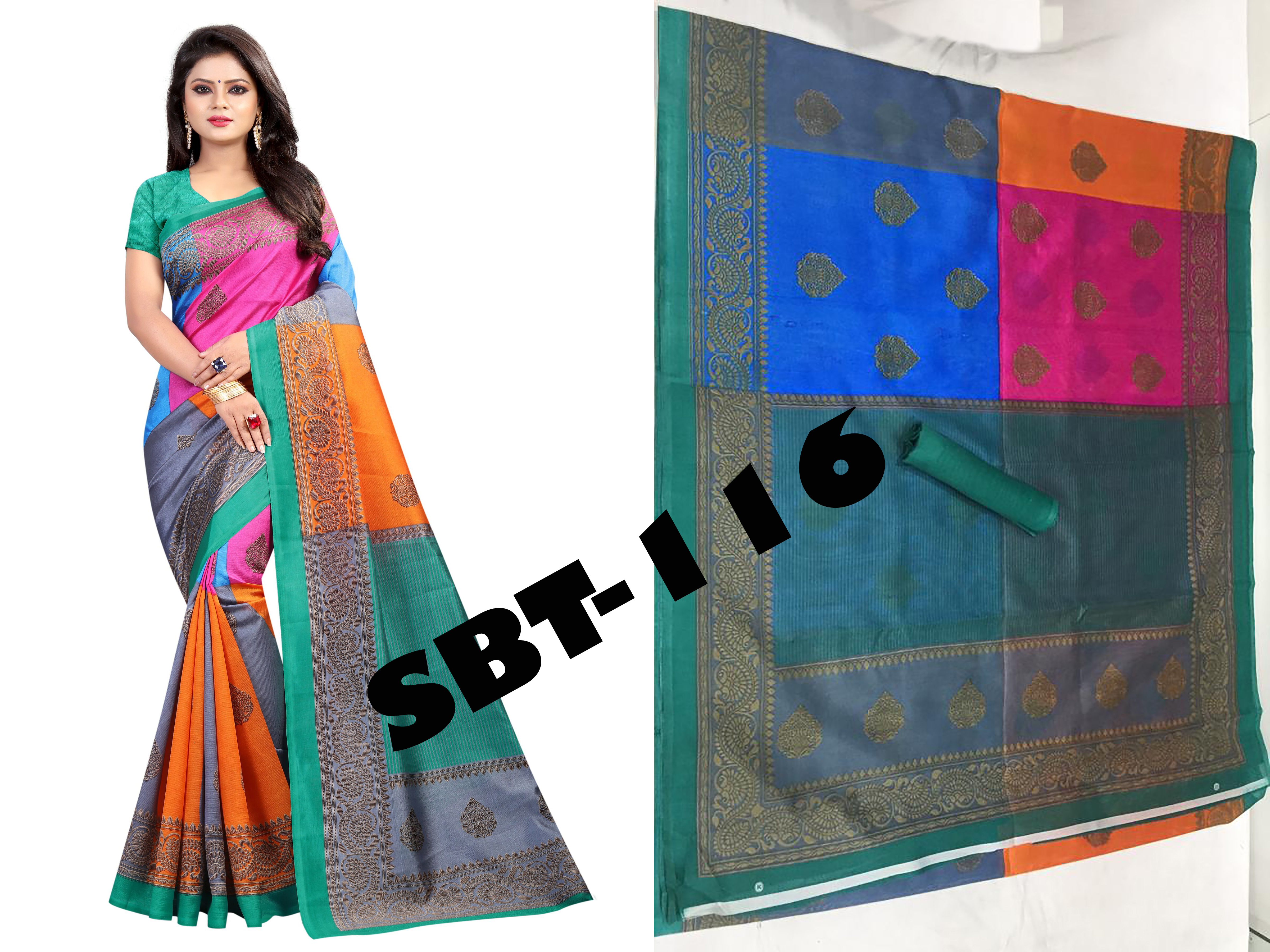 PRINTED ART SILK SAREE