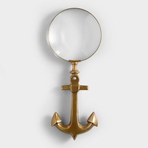 Brass Anchor Magnifying Glass