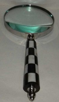 Polished Silver Magnifying Glass