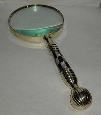 Polished Silver Magnifying Glass