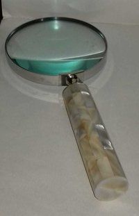 Polished Silver Magnifying Glass