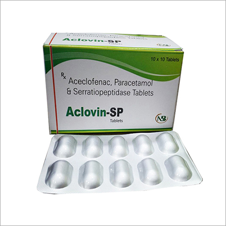 Aceclofenac Paracetamol Serratiopeptidase Tablets