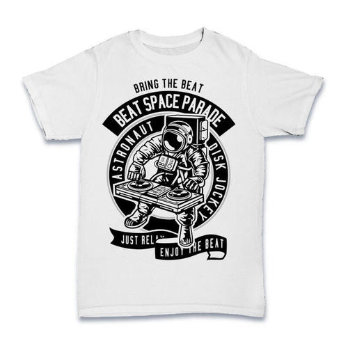 Beat Space Parade White Colour T Shirt