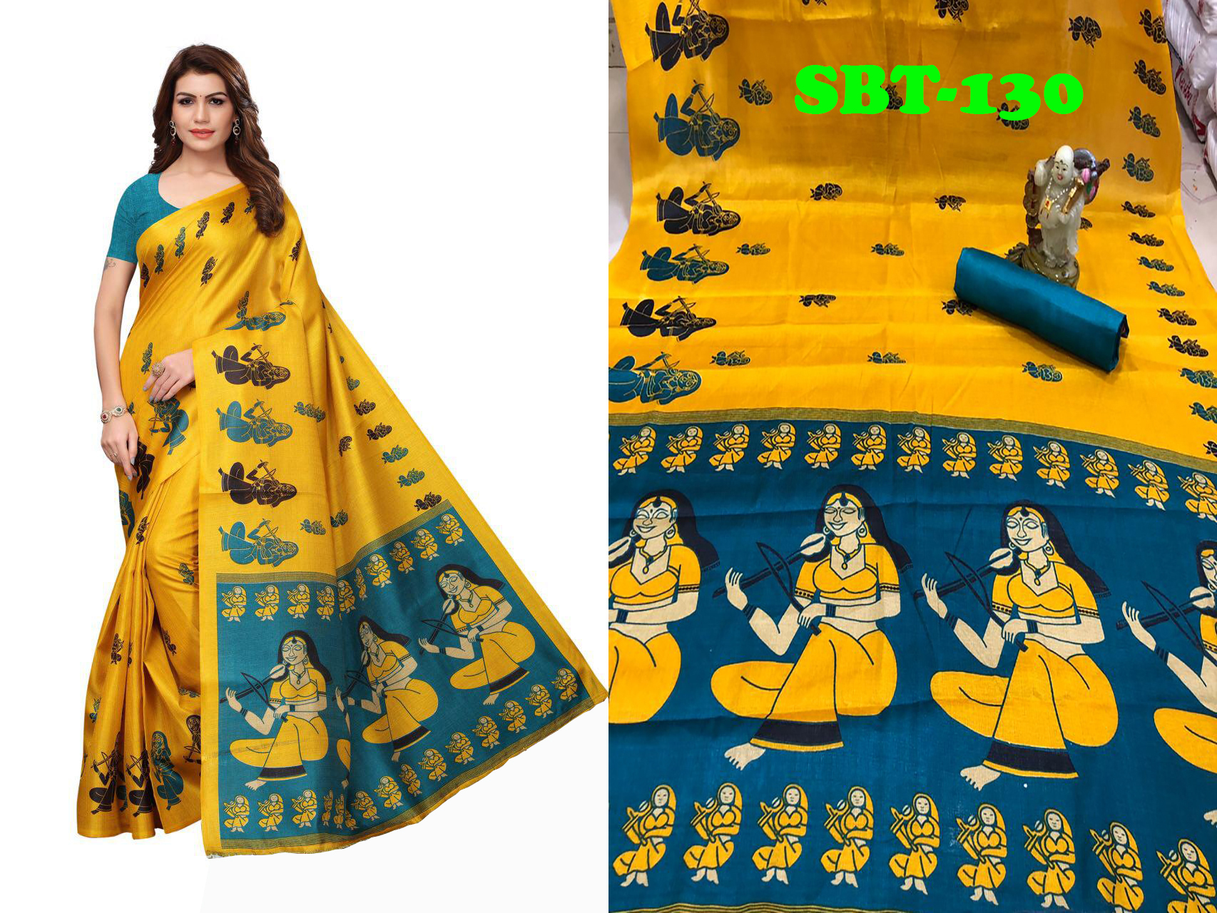 Printed Art Silk Saree